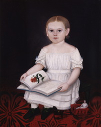 Little Child with Flower Book