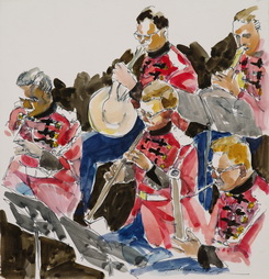 Untitled (5 Marine Band Members Playing Music)