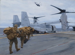 Filing out to the Birds on the USS Bataan