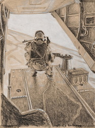 Untitled (Rear view of door gunner)