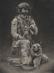 Untitled (Marine and dogO