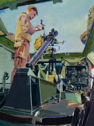 Untitled (Marine Working on Machinery)