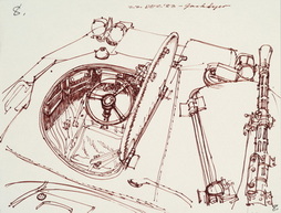 Soviet BRDM cockpit