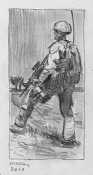 Untitled (Side profile of a Marine)