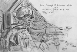 Manning the Post #7 at FOB Dehli