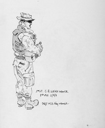 2nd Lt. C.B. Weiss USMCR 3rd Plt. L/3/3