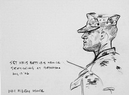 Sgt Kris Battles Sketching