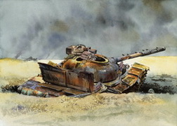 Damaged Iraqi Tank