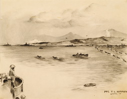 Landing on Okinawa, Unopposed (H-hourt2) 