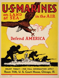 U.S. Marines on Land, at Sea, in the Air