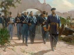 General Quitman Entering Mexico City