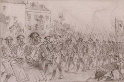 Nicholas's Battalion Leaving Philadelphia