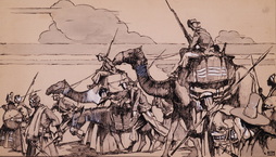 Untitled, Marines on Camels