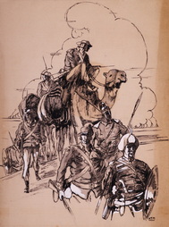Untitled, Marine on a Camel