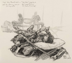 Lcple John Howard reads a 