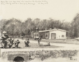 Marines from 1/24 begin their initial assault ...