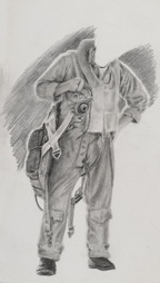Figure study for pilot in Free a Marine to Fight