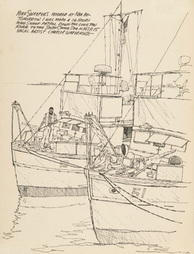 Mine Sweepers Moored at Nha Be