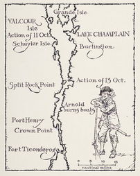 Drawing, Arnold's Navy 1776