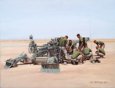 Triple Seven: Arty Marines Placing the Gun