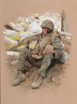 Resting on the trail