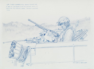 LCPL Sheppard in Gunner's Hatch