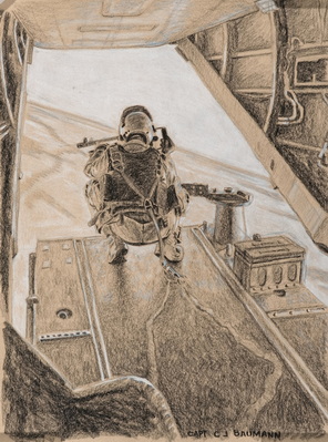 Untitled (Rear view of door gunner)