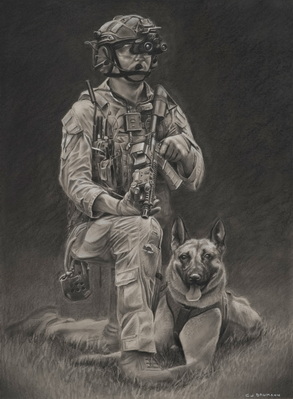 Untitled (Marine and dogO