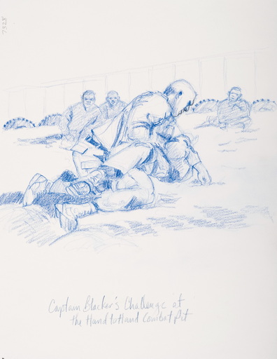 Captain Blacker's Challenge at the Hand to Hand Combat Pit