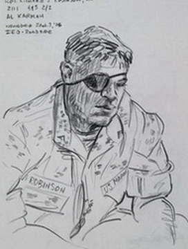 Lance Corporal Richard J. Robinson, Jr. at Bethesda