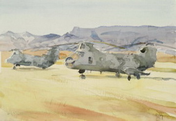 H46 Helicopters of HMM 264, Salopi, Turkey