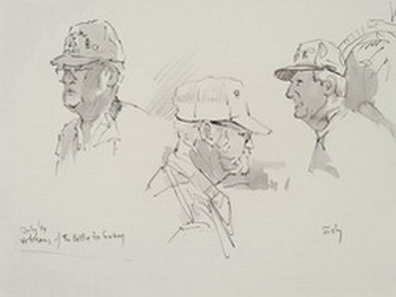 Portraits of Veterans of Battle for Guam