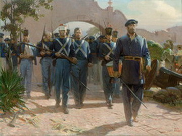 General Quitman Entering Mexico City