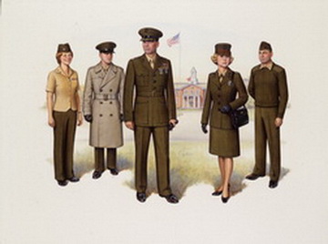 Uniform Plate Series, 1983 - Officer Service - Plate I