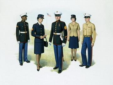 Uniform Plate Series, 1983 - Enlisted Blues - Plate IV