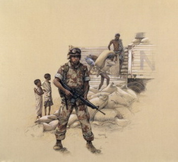 Standing Guard, Somalia, 1993