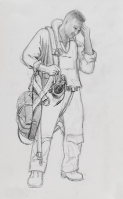 Figure study for pilot in Free a Marine to Fight