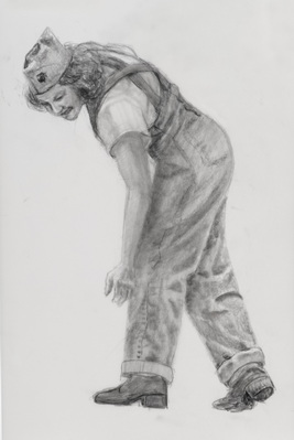 Figure study for woman in Free a Marine to Fight