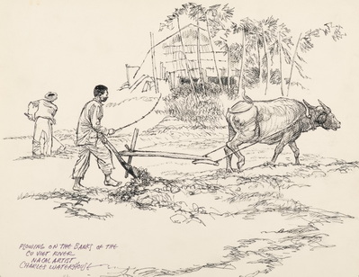 Plowing on the Banks of the River