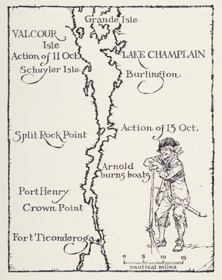 Drawing, Arnold's Navy 1776