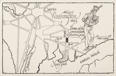 Map-Marine Barracks Washington