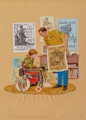 Recruiter with Child in Wheelchair
