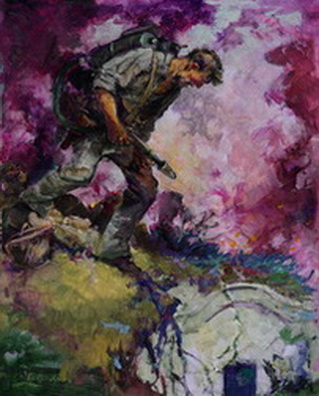 PFC Albert Schwab, Okinawa