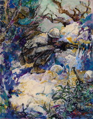 Peleliu Bar Man CPL Lewis Kenneth Bauselli - 1st MOH on Peleliu
