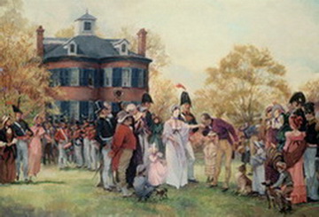 Commandant's Wedding Recepton, Washington Barracks, 17 October 1823