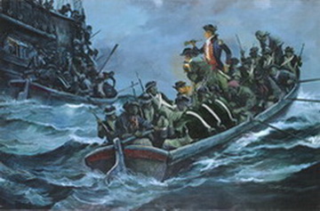 Launching of the Whitehaven Raid, 22 April 1778
