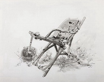 Wrecked Pilot's Chair