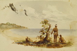 Two Men Looking at the Sea