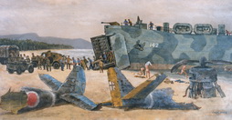 An LST Transports the Wounded