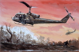 Army Huey in Support Naval Forces